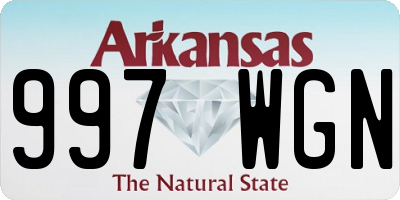 AR license plate 997WGN