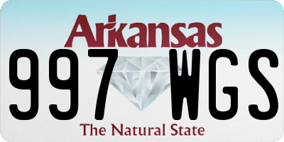 AR license plate 997WGS