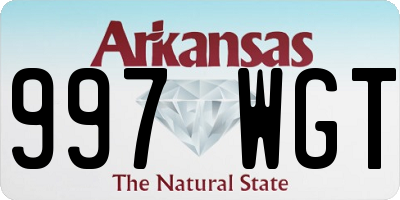 AR license plate 997WGT
