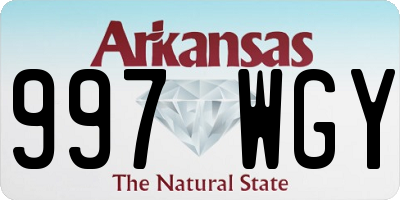 AR license plate 997WGY