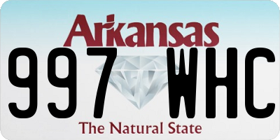AR license plate 997WHC