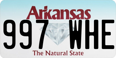 AR license plate 997WHE