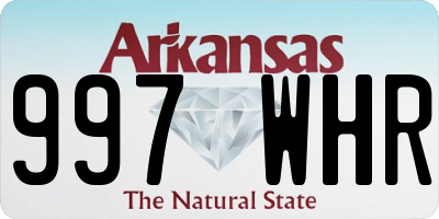 AR license plate 997WHR