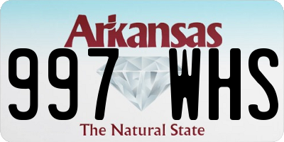AR license plate 997WHS