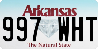 AR license plate 997WHT
