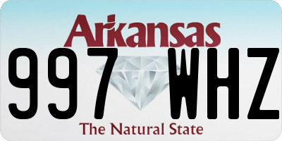 AR license plate 997WHZ