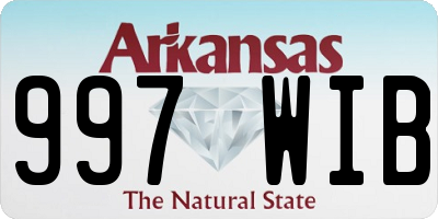 AR license plate 997WIB