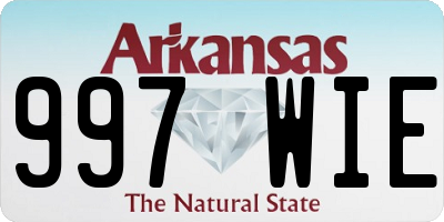 AR license plate 997WIE