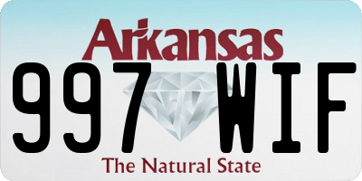 AR license plate 997WIF