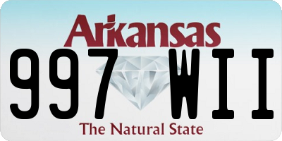 AR license plate 997WII