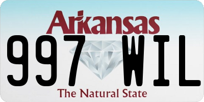 AR license plate 997WIL