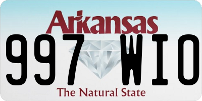 AR license plate 997WIO