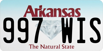 AR license plate 997WIS