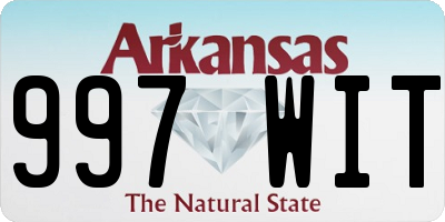 AR license plate 997WIT