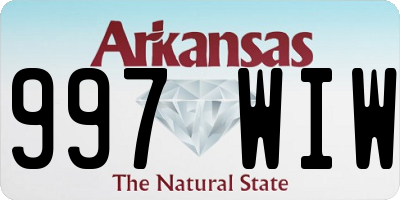 AR license plate 997WIW