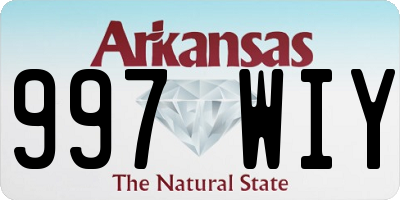 AR license plate 997WIY