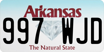 AR license plate 997WJD