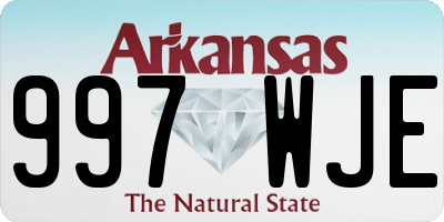 AR license plate 997WJE