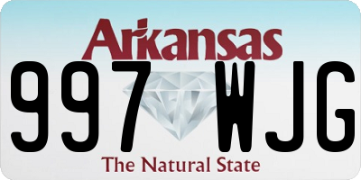 AR license plate 997WJG
