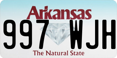 AR license plate 997WJH
