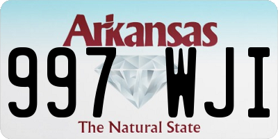 AR license plate 997WJI
