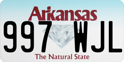 AR license plate 997WJL