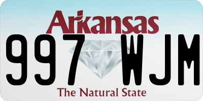 AR license plate 997WJM