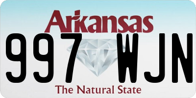 AR license plate 997WJN