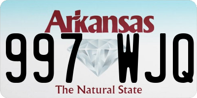 AR license plate 997WJQ