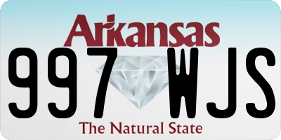 AR license plate 997WJS