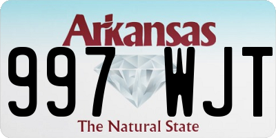 AR license plate 997WJT