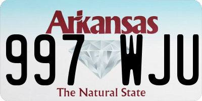 AR license plate 997WJU
