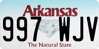 AR license plate 997WJV
