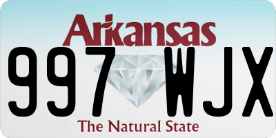 AR license plate 997WJX