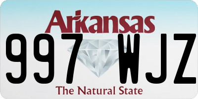 AR license plate 997WJZ