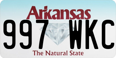 AR license plate 997WKC