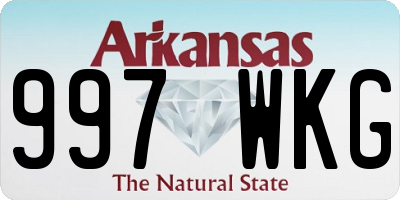 AR license plate 997WKG