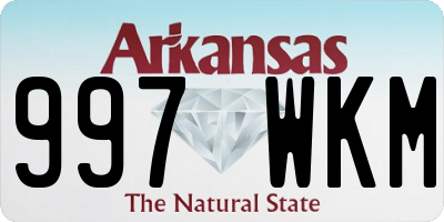 AR license plate 997WKM