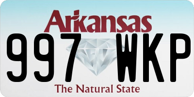 AR license plate 997WKP