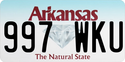 AR license plate 997WKU