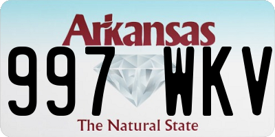 AR license plate 997WKV