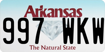 AR license plate 997WKW