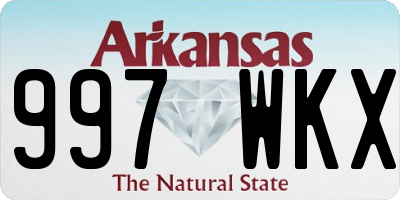 AR license plate 997WKX