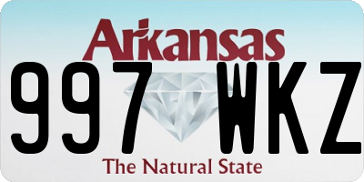 AR license plate 997WKZ