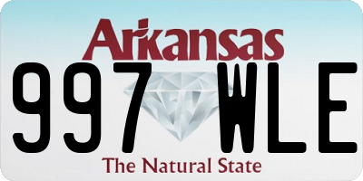 AR license plate 997WLE