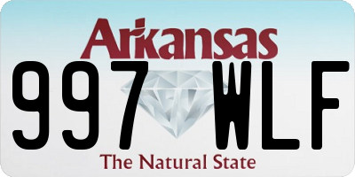 AR license plate 997WLF