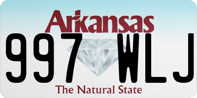 AR license plate 997WLJ