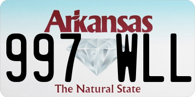 AR license plate 997WLL