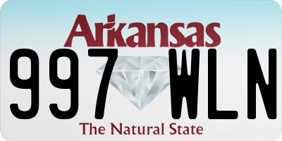 AR license plate 997WLN