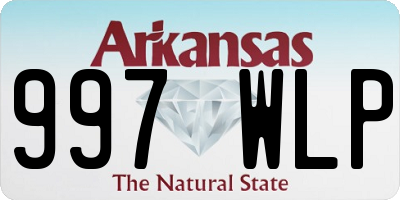AR license plate 997WLP